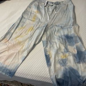 Coastal Seascape crop pants